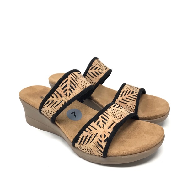 Minnetonka Shoes - Minnetonka Women’s Real Cork Upper Slip-On Sandals
